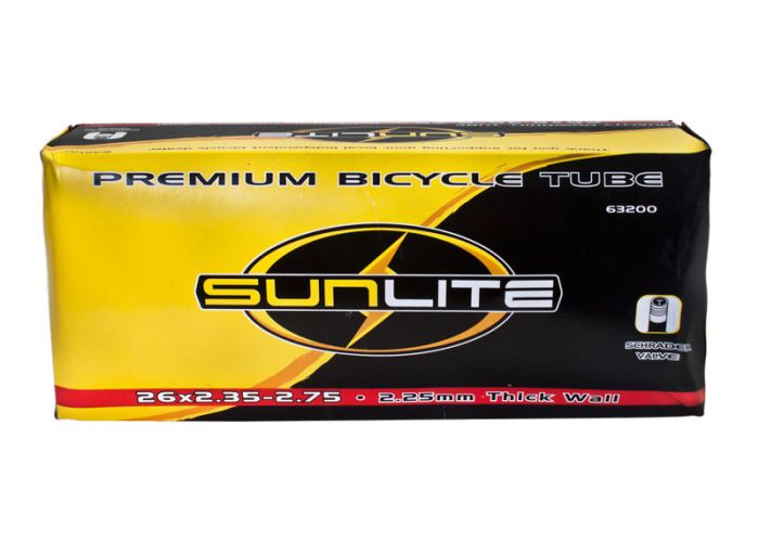 Sunlite 26" Schrader Valve 26x2.35-2.50" Thorn Resistant Inner Tube 