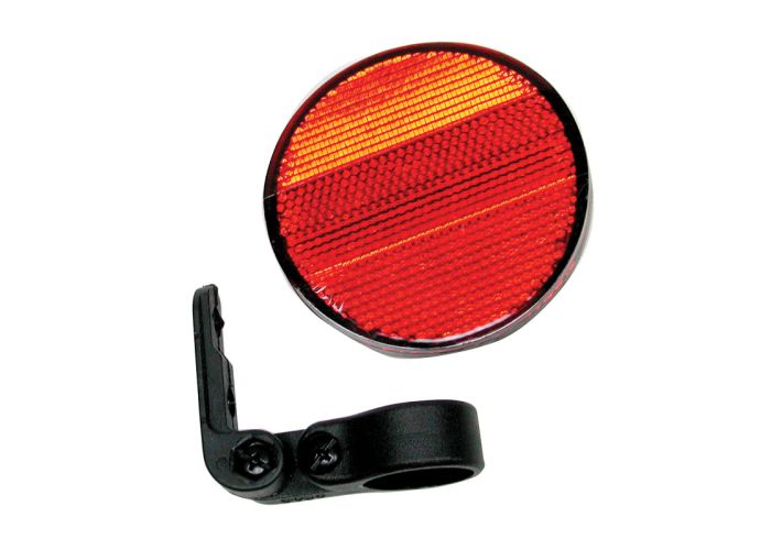 New Bicycle Sunlite Deluxe Front Clear Rear Red Reflector Mounting Kit 