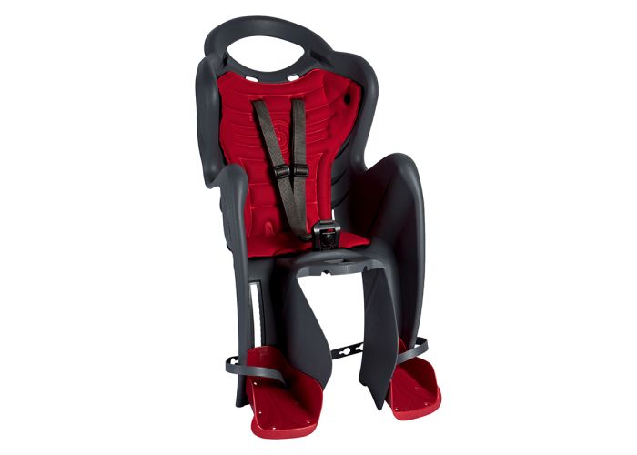 Bellelli Mr Fox Relax Reclining Rear Frame Mounted Child Carrier 26`/27.5`/700C Grey/Red Rear Frame Mounted 48.5lbs 