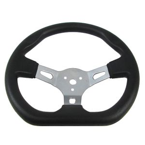 Trkimal Steering Wheel 300mm Steering Wheel with Cap for Taotao Go-Kart & Dune Buggy Racing Cart Accessory