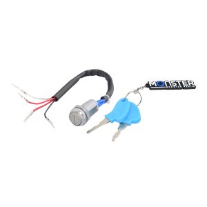 HIAORS 4-Wire Ignition Key Switch for the Hammerhead 80T Mudhead Torpedo Go-Karts Part 6.000.165